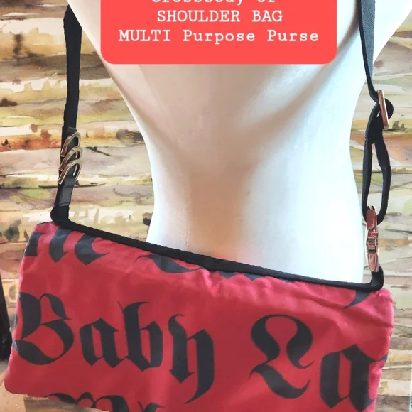 L.A.M.B. Gwen Stefani Makeup LeSportsac Red Rare Double Bum Waist Fanny Belt Bag - Picture 9 of 16